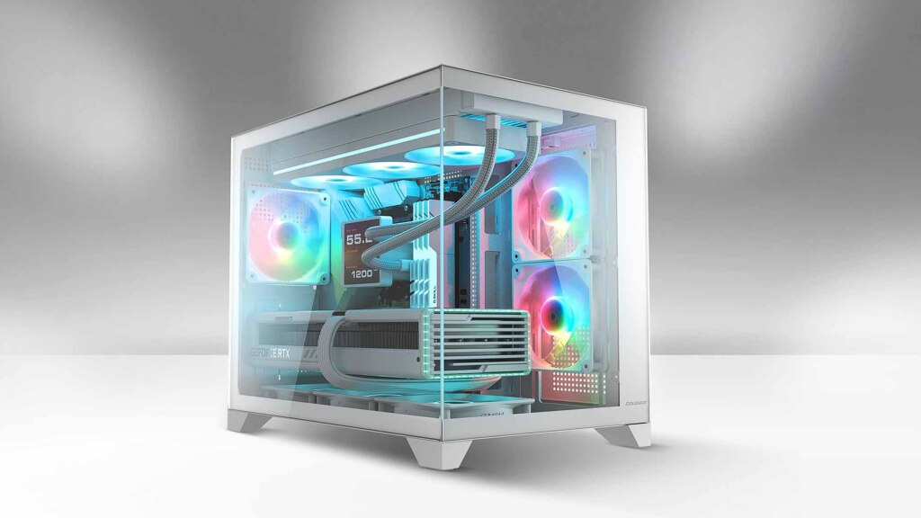 COUGAR propose une version micro-ATX de son boîtier FV150 15 COUGAR FV150 mini RGB blanc
