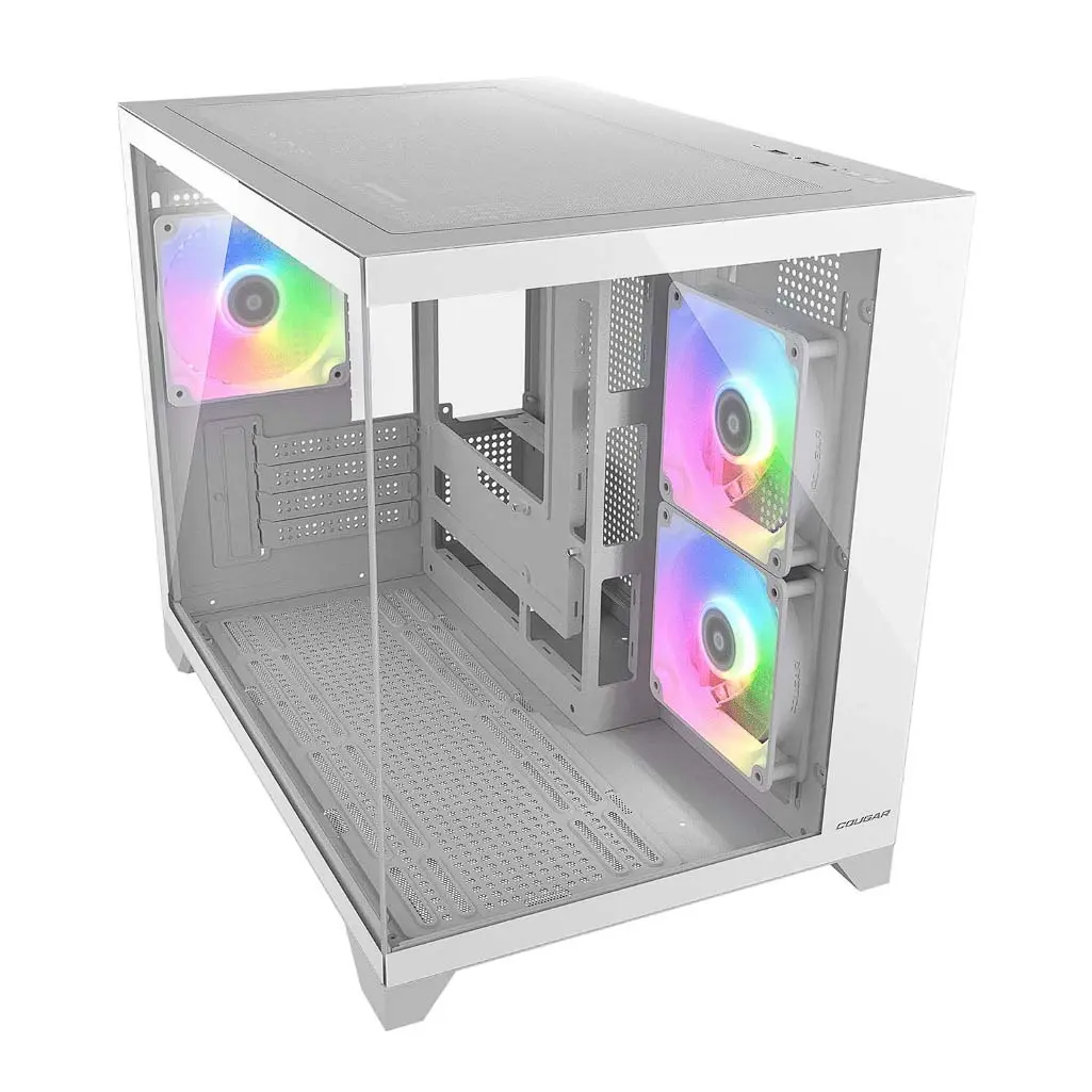 COUGAR propose une version micro-ATX de son boîtier FV150 16 COUGAR FV150 mini RGB trois quarts dessus
