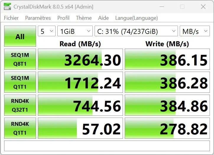 COUGAR Omnyx test SSD