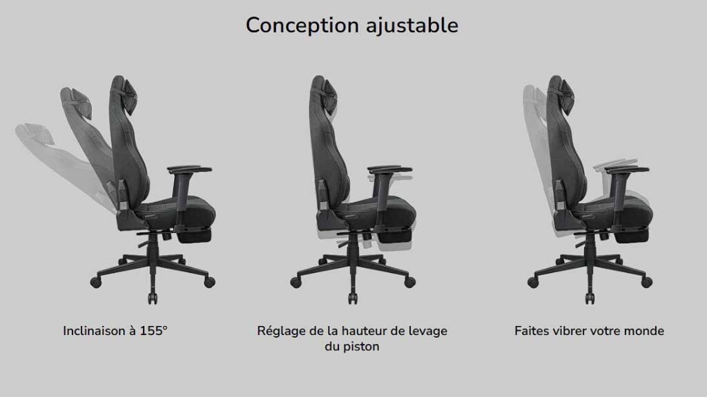 Nouvelle chaise de jeu COUGAR Explore Neo Royal F 8 Chaise de jeu COUGAR ajustable