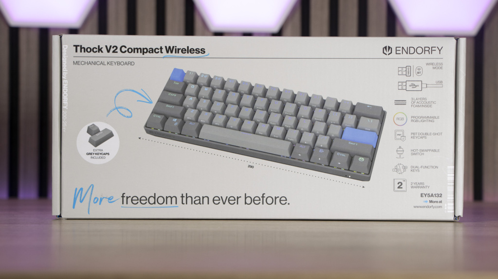 ENDORFY Thock V2 compact wireless emballage face avant