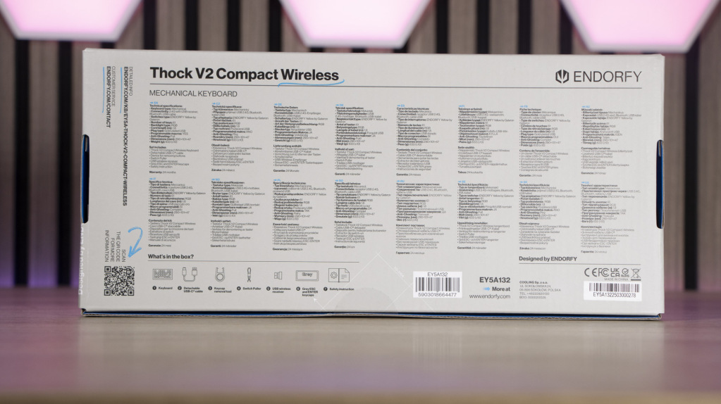 ENDORFY Thock V2 compact wireless face arrière