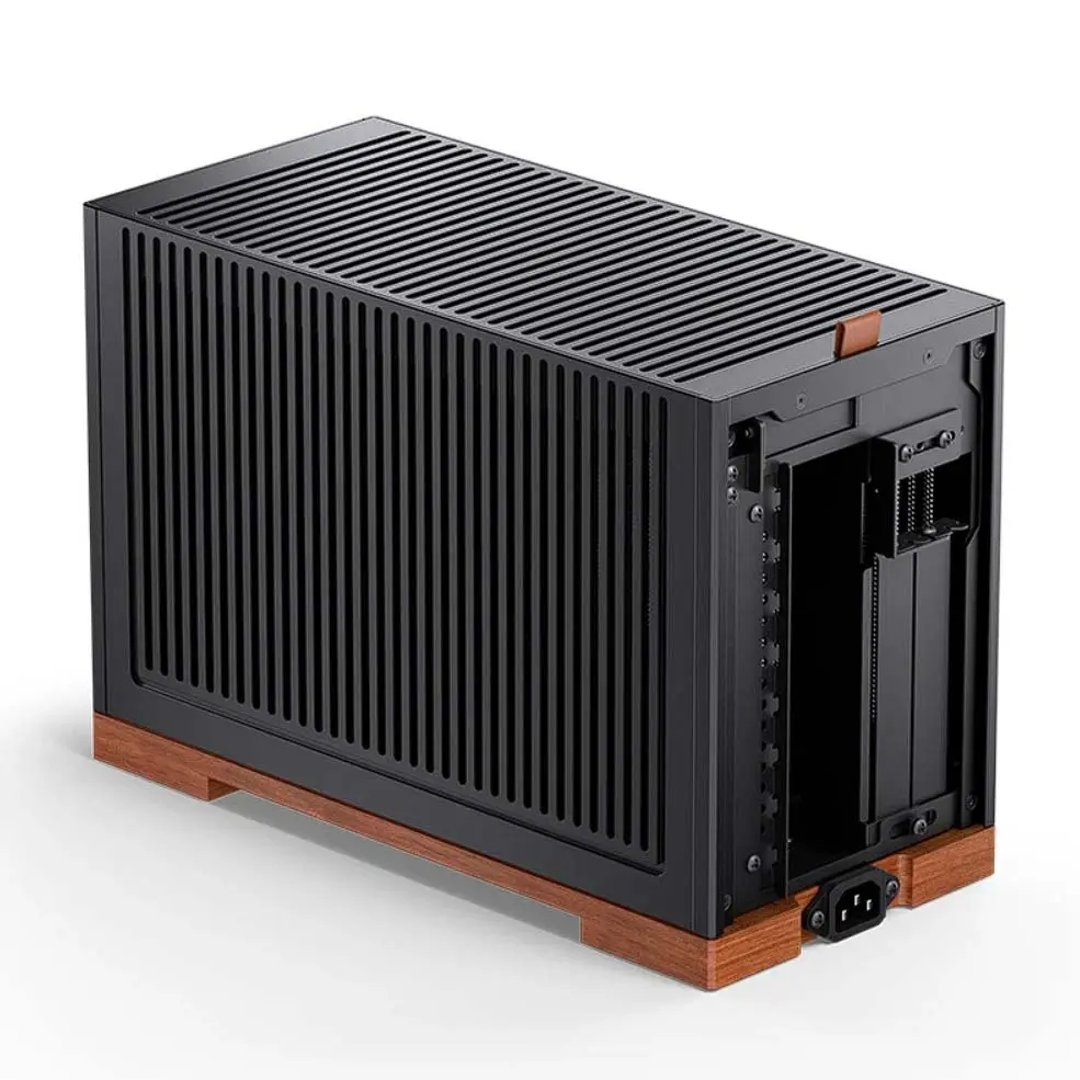 Jonsbo présente le boîtier ITX T9 : style bois & alu dans seulement 11,3 L 3 JONSBO T9 arrière