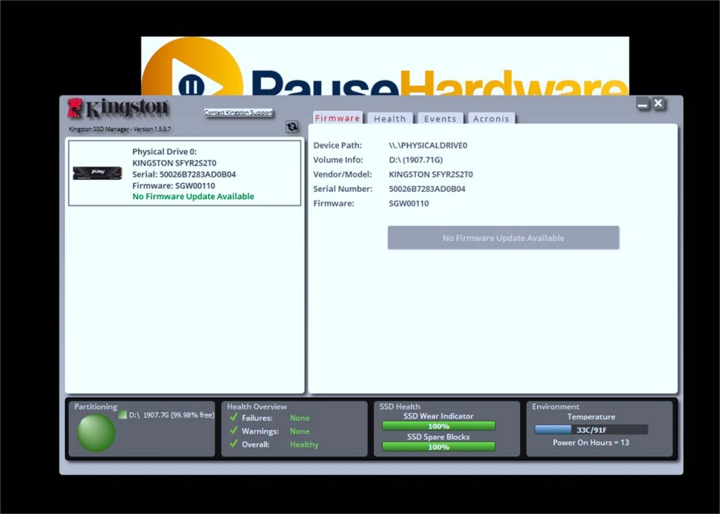 Kingston SSD Manager