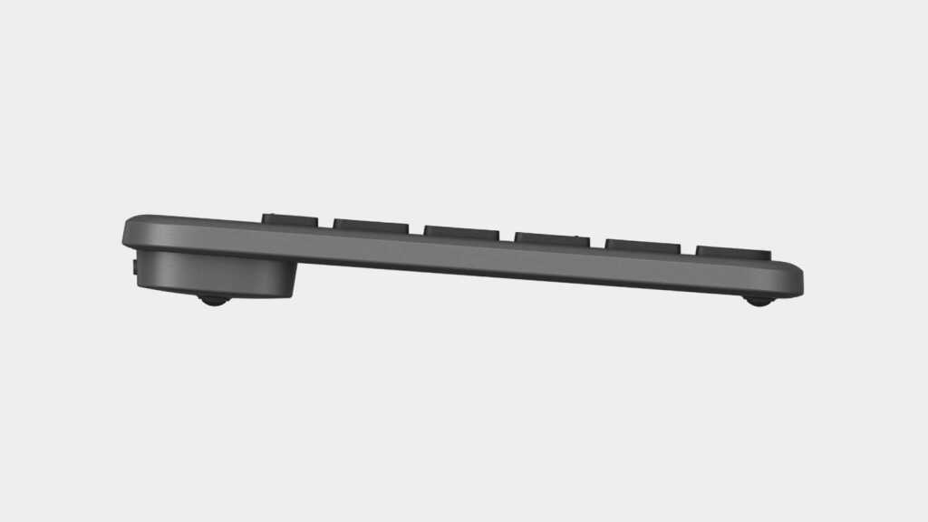Logitech présente ses claviers Signature Slim Solar+ alimentés par la lumière 3 Logitech Signature Slim Solar+ côté