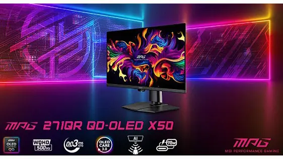 MSI dévoile des produits d’IA de nouvelle génération au Tokyo Game Show 2025 5 MSI MPG 271QR QD OLED X50