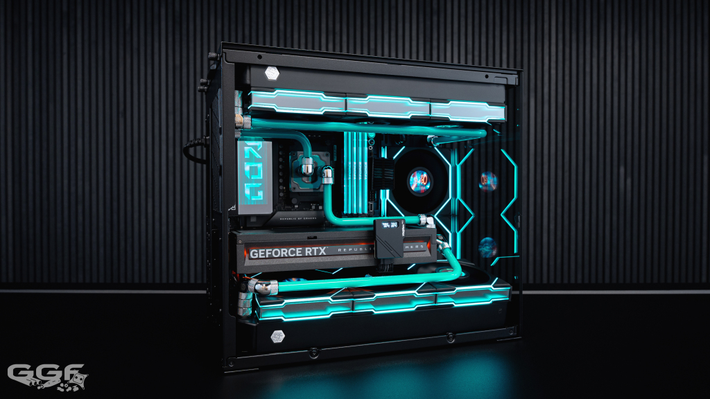 Un build venu d’ailleurs : GGF Events sublime le Lian Li O11 Dynamic Mini V2 5 O11 DYNAMIC MINI V2 GGF Build Watercooling 06