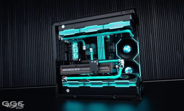 Un build venu d’ailleurs : GGF Events sublime le Lian Li O11 Dynamic Mini V2 1 O11 DYNAMIC MINI V2 GGF Build Watercooling Hero