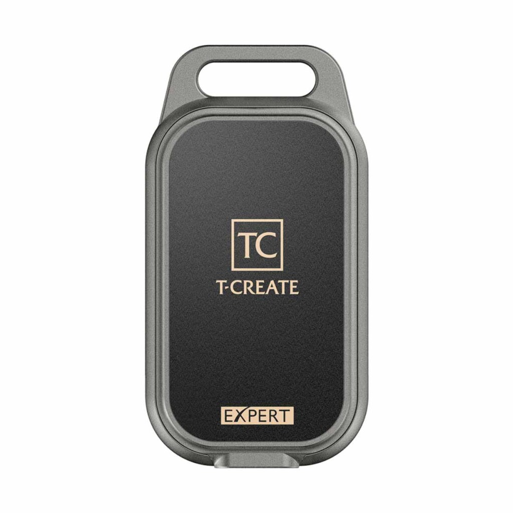 TEAMGROUP lance le T-CREATE EXPERT P34F Find My SSD Externe Portable avec un suivi de localisation breveté innovant et des alertes sonores 2 SSD Externe TeamGroup P34F face
