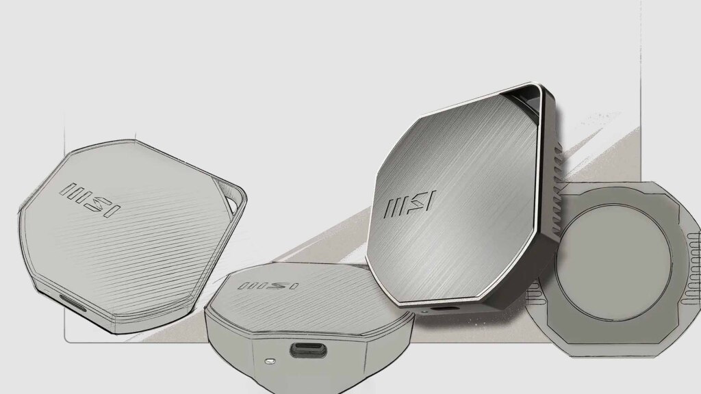 MSI lance le SSD portable magnétique DATAMAG 40Gbps 2 SSD portable MSI DATAMAG 40Gbps design