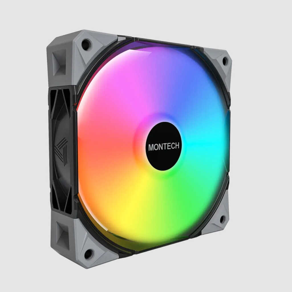MONTECH HyperFlow Digital : la marque se met aussi aux AIO avec écran de surveillance 8 Ventilateur Montech E28 noir