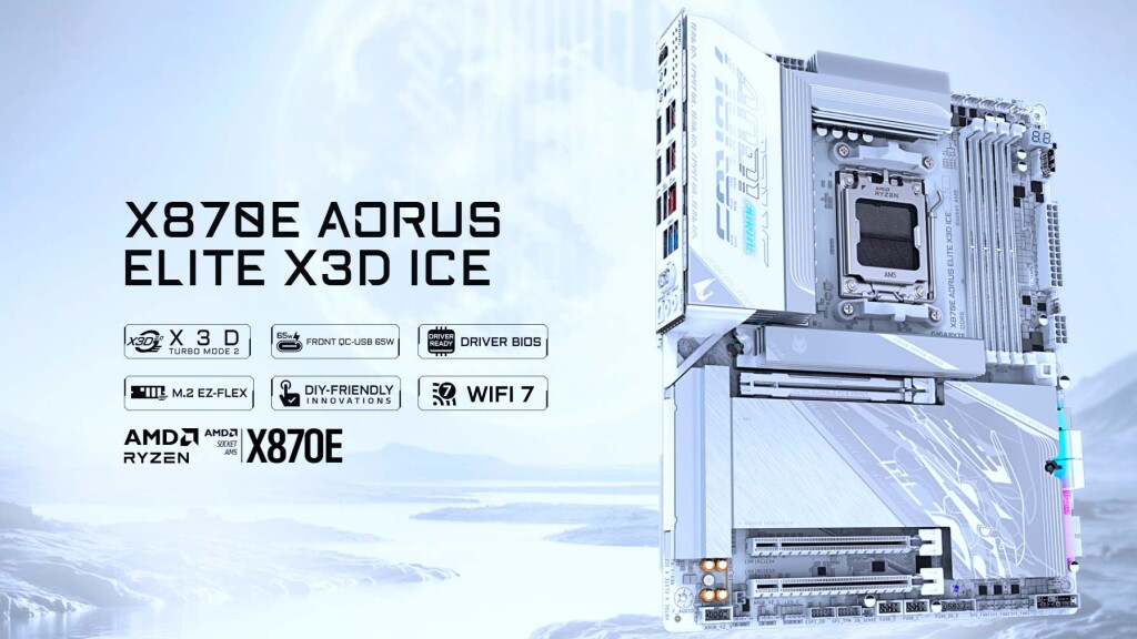 X870E AORUS ELITE X3D ICE 01