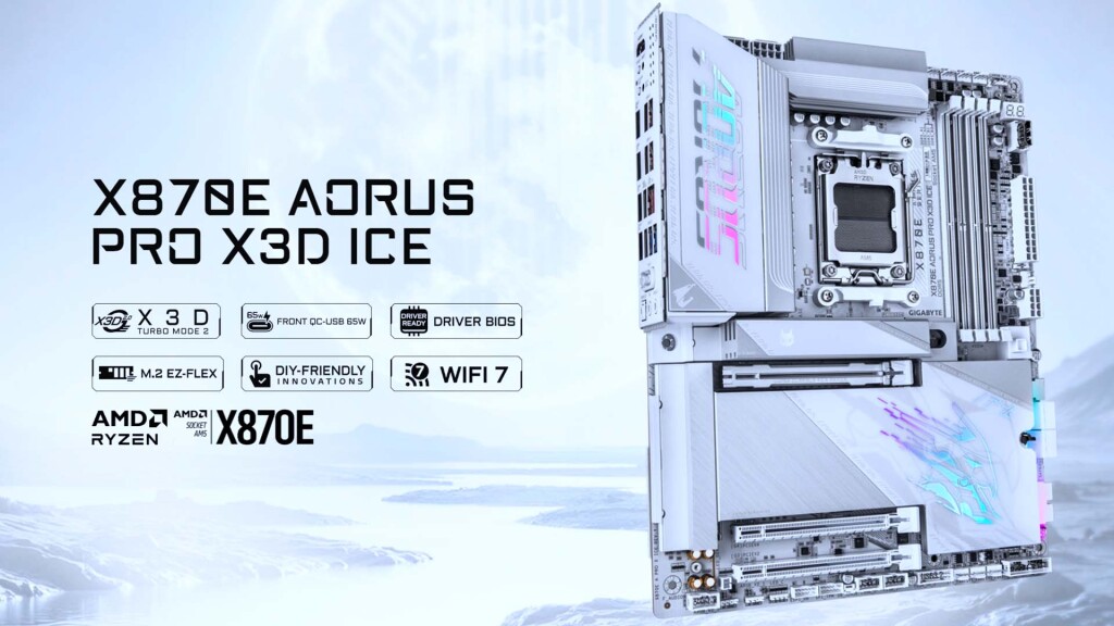 X870E AORUS PRO X3D ICE 01