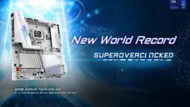 La barre des 13 000 MT/s DRR5 est franchie avec un record d’overclocking historique sur la Z890 Tachyon 34 Z890 AORUS TACHYON ICE record ddr5