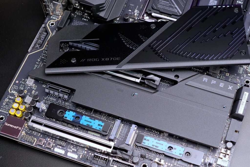 asus rog crosshair x870e apex heatsink 02