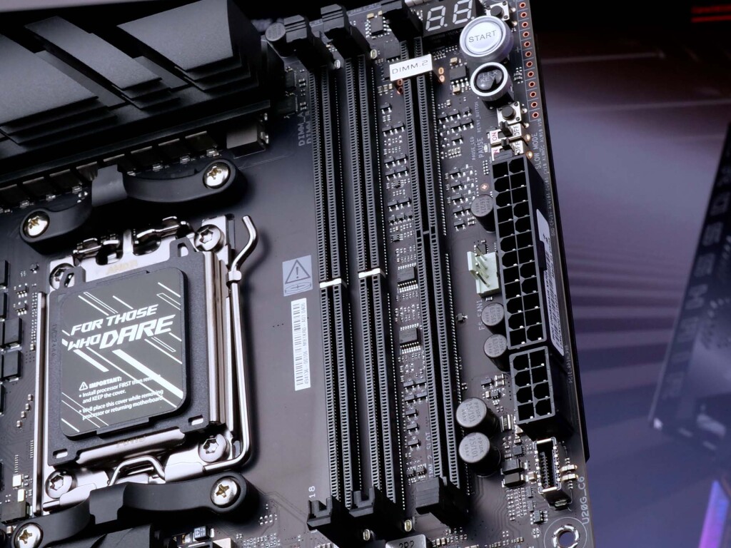 asus rog crosshair x870e apex ram 2 slot