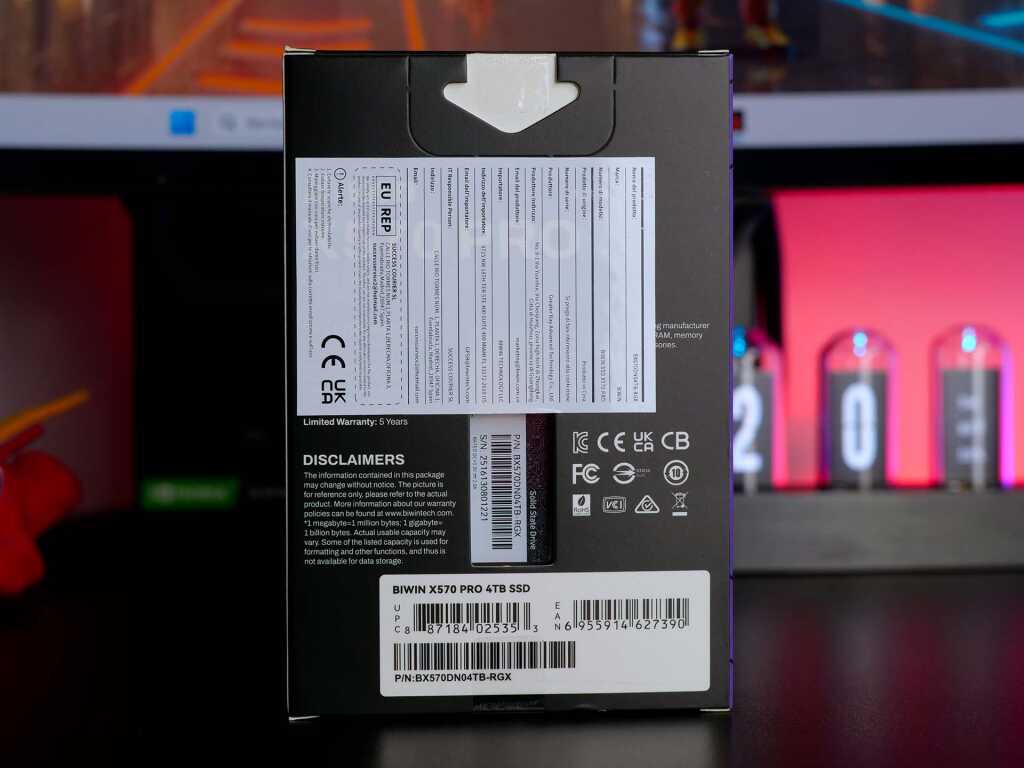 biwin x570 pro 4 to box verso