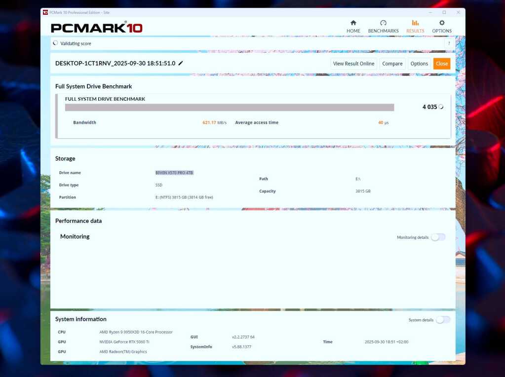biwin x570 pro benchmark pcmark10
