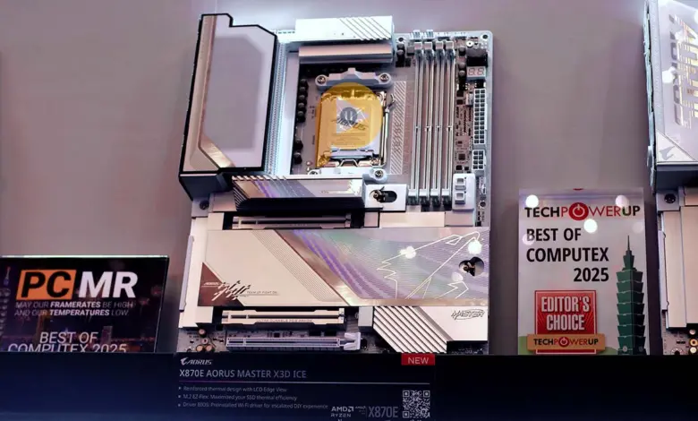 Ryzen 9950X3D & GIGABYTE X870E X3D Ice : test Turbo Mode 2.0 1 cartes meres am5 aorus x3d x870e aorus master x3d ice