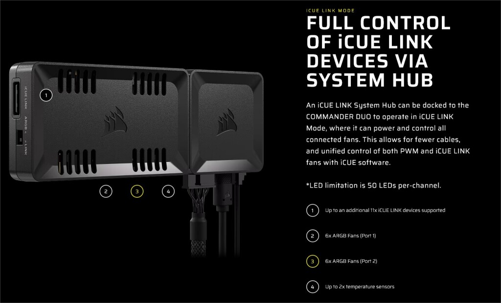 Corsair COMMANDER DUO : le contrôleur hybride qui réconcilie l’ancien Argb et le nouveau Link 3 corsair commander duo 02