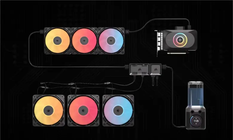 corsair commander duo lighting and fan controller argb and icue link hybrid