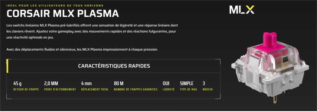 corsair mlx plasma