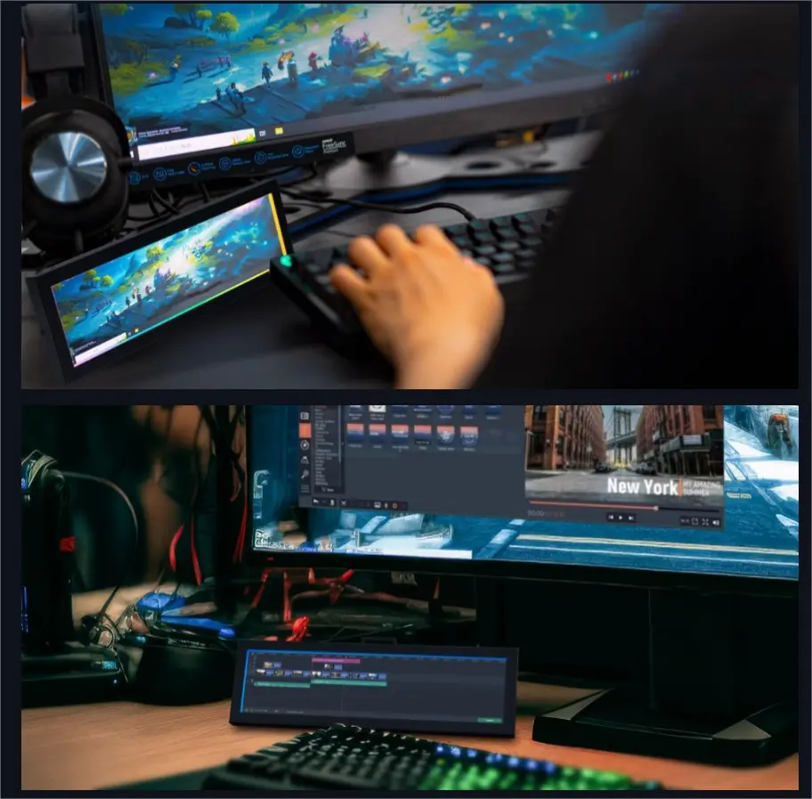 LIAN LI dévoile un écran secondaire 8,8’’ IPS USB avec options de montage polyvalentes 6 lian li 8.8 lcd monitor 01