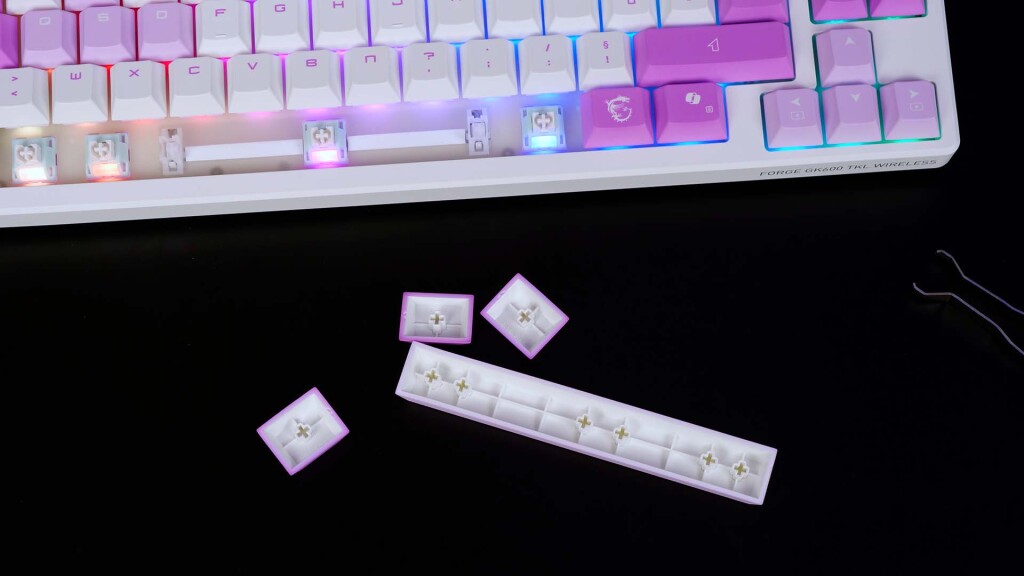 msi forge gk600 tkl wireless pbt