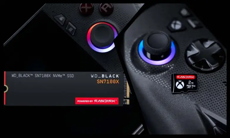 ssd et microsd sandisk rog xbox ally hero