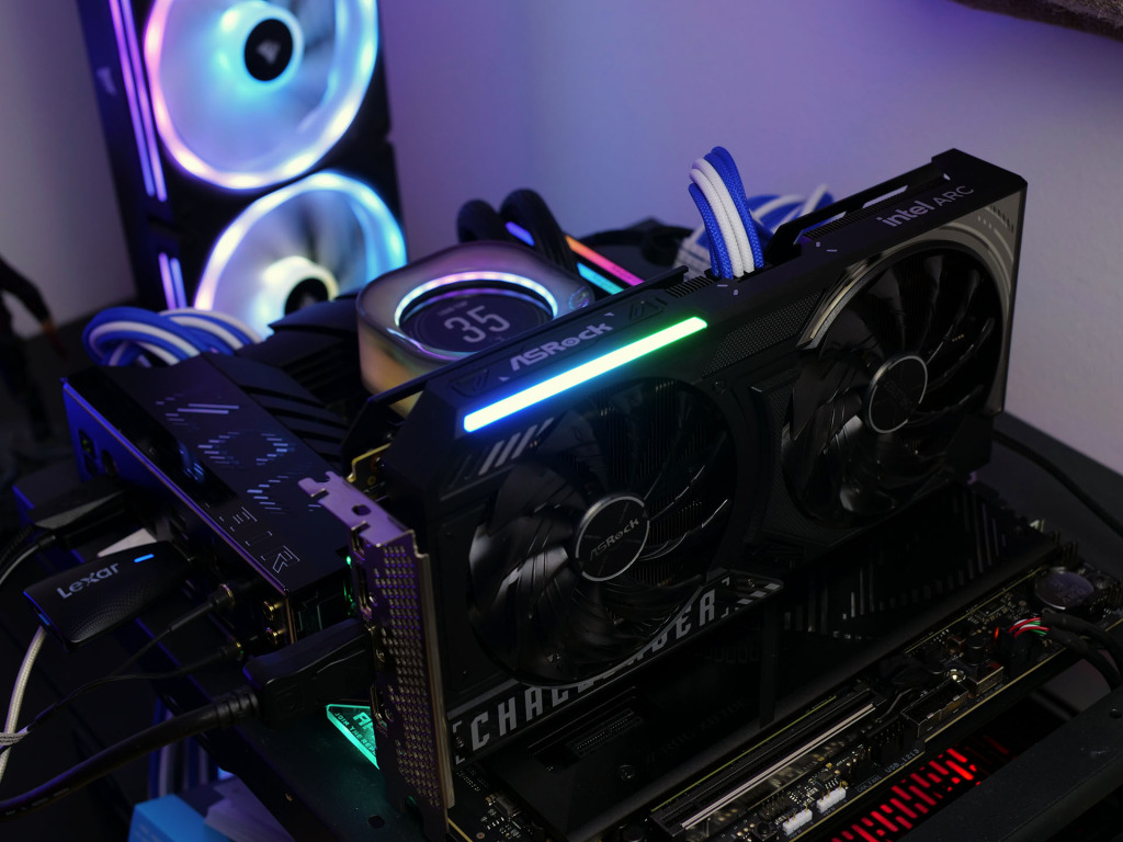 test asrock arc b580 challenger oc config