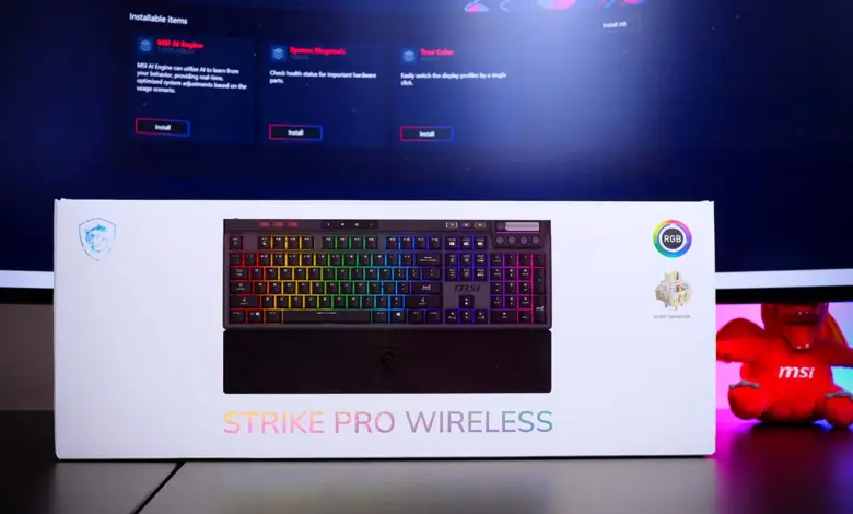 test msi strike pro wireless