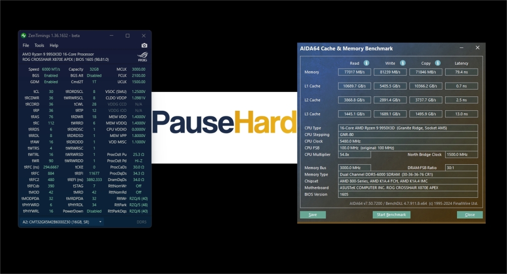 x870e apex aida64 ram cache