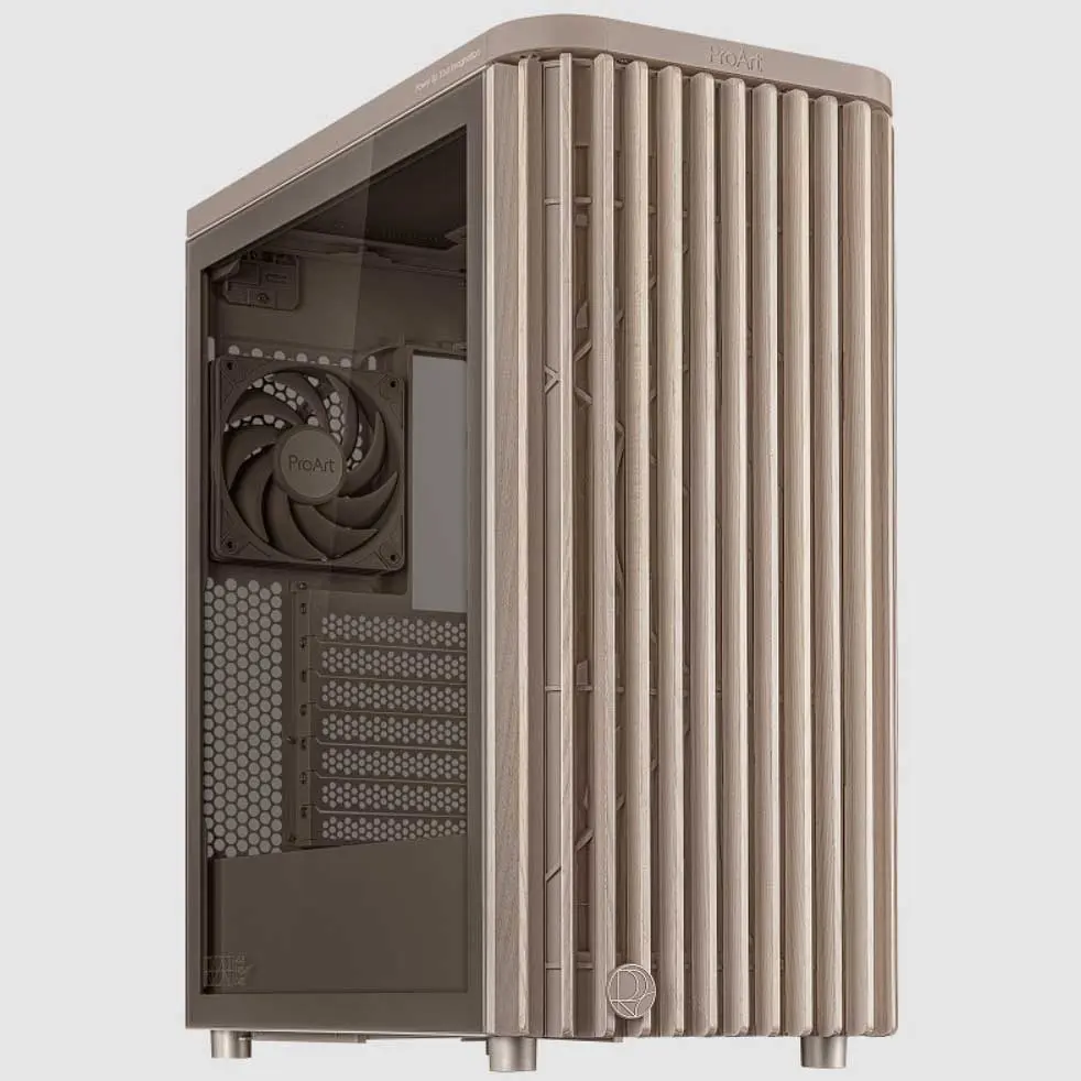 ASUS dévoile les boîtiers PC ProArt PA401 et PA602 Wood Edition aux couleurs rétro 2 ASUS ProArt PA401 beige