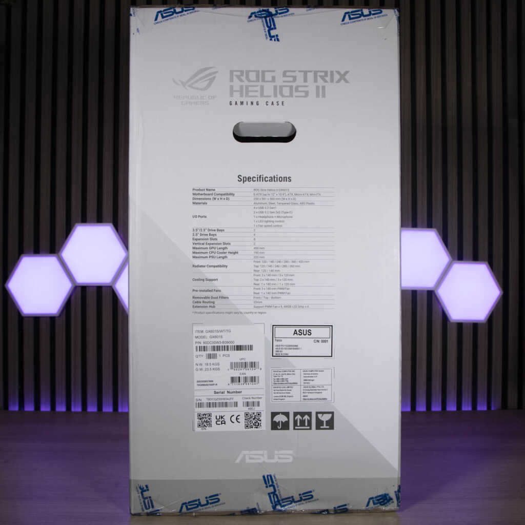 ASUS ROG Helios II emballage petit côté 1