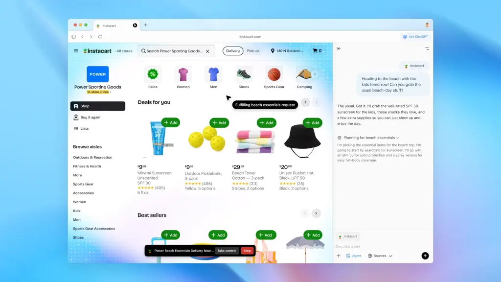 ChatGPT Atlas : le navigateur d’OpenAI veut réinventer la navigation avec l’IA 3 Agent 4