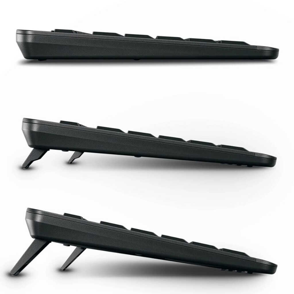 CHERRY STREAM DESKTOP ULTIMATE : confort, précision et personnalisation pour un duo sans fil performant 10 CHERRY STREAM keyboard ULTIMATE hauteurs