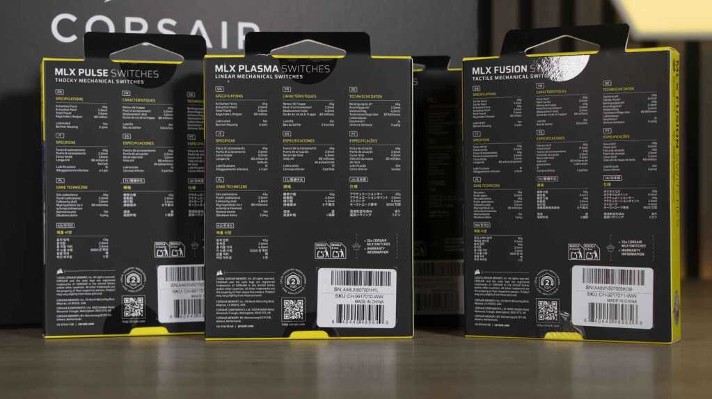 CORSAIR MAKR 75 switches arrière