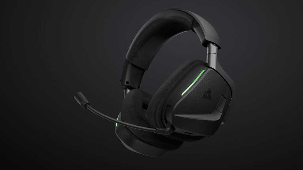 CORSAIR agrandit sa gamme de casques CORSAIR VOID : connexions audio simultanées, Dolby Atmos et autonomie longue durée 3 CORSAIR VOID v2 MAX WIRELESS oreillette