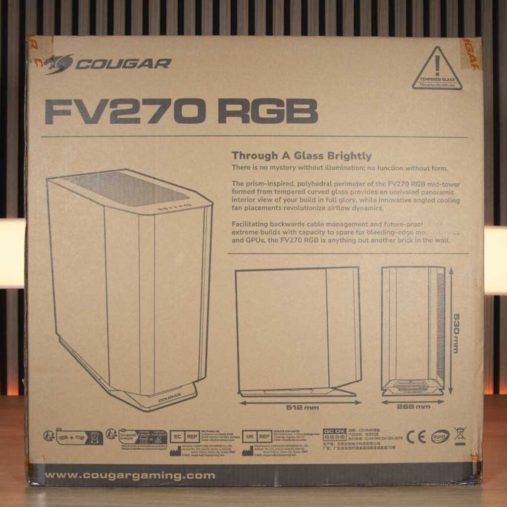 COUGAR FV270 RGB emballage face avant