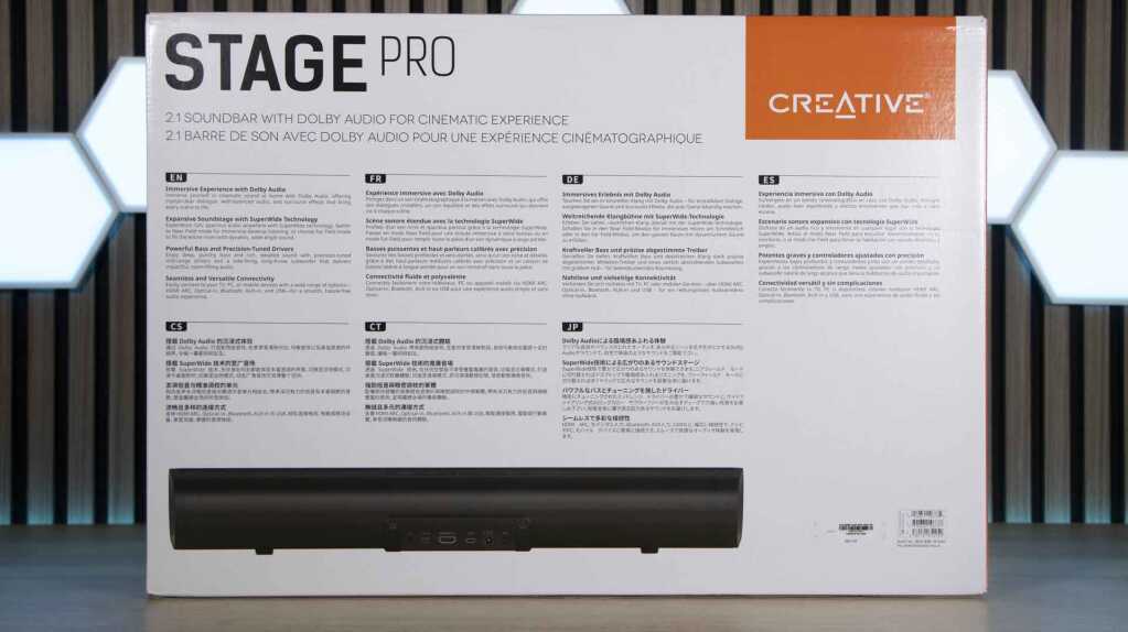 CREATIVE Stage Pro emballage face arrière