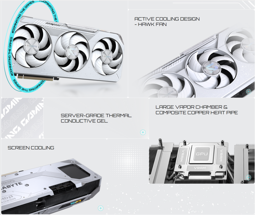 Gigabyte lance des RX 9070 XT et 9060 XT GAMING OC ICE : nouvelles cartes blanches en vue 5 Capture d'écran 2025 10 13 203224