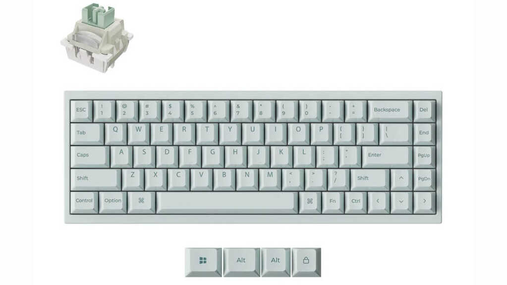Keychron Q16 HE 8K : un clavier magnétique entièrement en céramique 5 Clavier magnétique Keychron Q16 HE 8K blanc switches