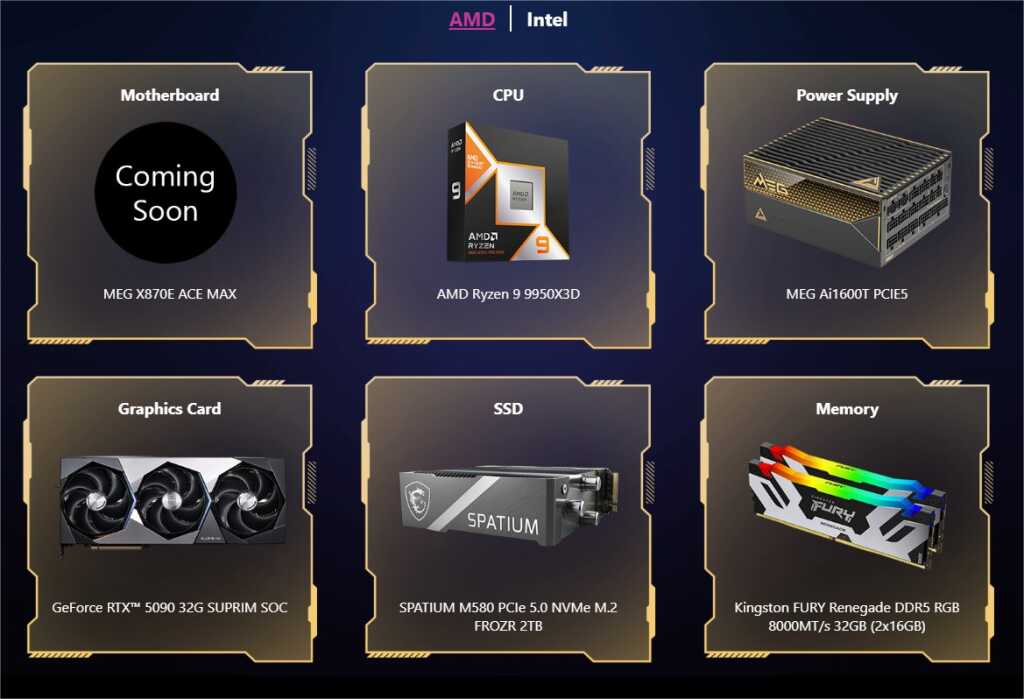 MSI EZ PC Builder : assistant IA pour configurer votre PC et vérifier la compatibilité 3 EZ PC BUILDER AMD