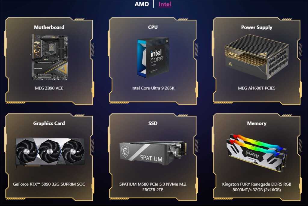 MSI EZ PC Builder : assistant IA pour configurer votre PC et vérifier la compatibilité 4 EZ PC BUILDER intel