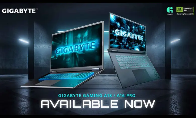 GIGABYTE annonce la disponibilité des ordinateurs portables GAMING A16 PRO et GAMING A18 1 GIGABYTE Gaming A18 A16 Couv