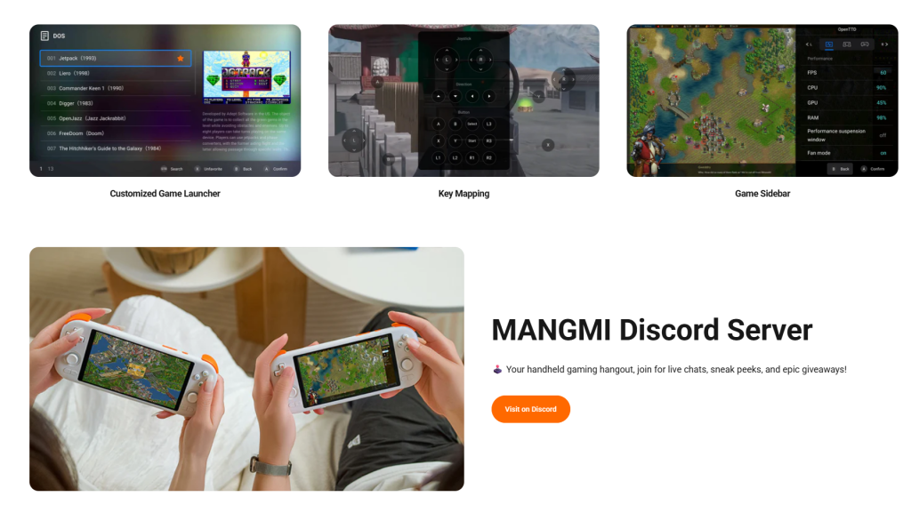 MANGMI AIR X : console portable Android de 286g avec Snapdragon 662 et écran 1080p 5 MANGMI Air X retro console portable 01