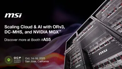 MSI ORv3, DC-MHS et serveurs MGX : cap sur les data centers IA en 2025 18 Serveurs MSI MGX ORv3 DC-MHS pour data centers IA, racks GPU haute densité, refroidissement avancé 2025