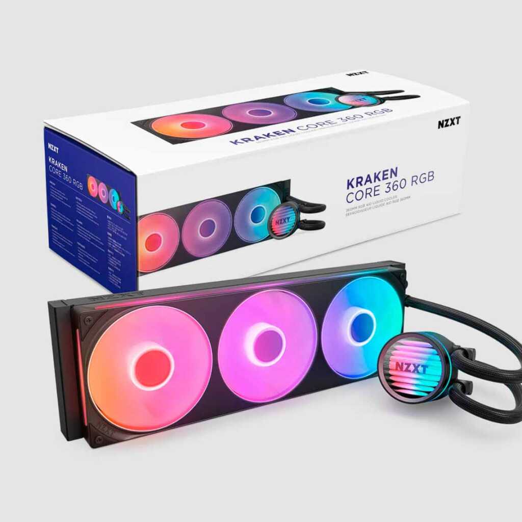 NZXT dévoile ses AIO Kraken Core et ses alimentations Gold Core 6 NZXT AIO Kraken Core 360