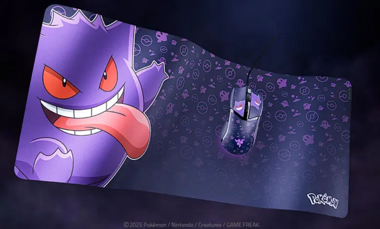 Razer élargit sa collection de produits Pokémon avec un tapis et une souris 1 Razer pokemon Gengar Couv