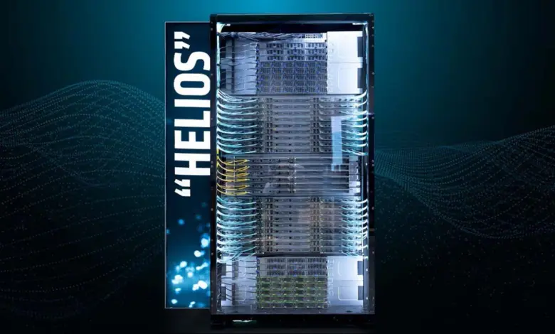 AMD Helios : plateforme rack-scale ouverte pour l’IA, sur l’Open Rack Wide de Meta 1 amd helios hero